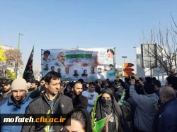 وداع با دو سرباز حاج قاسم با حضور دانشجویان و مسولین پردیس شهید مفتح شهر ری 5