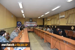 جلسه ای با حضور سرپرست محترم مدیریت استان تهران جناب آقای دکتر بلاغی در پردیس شهید مفتح شهرری برگزار شد. 4
