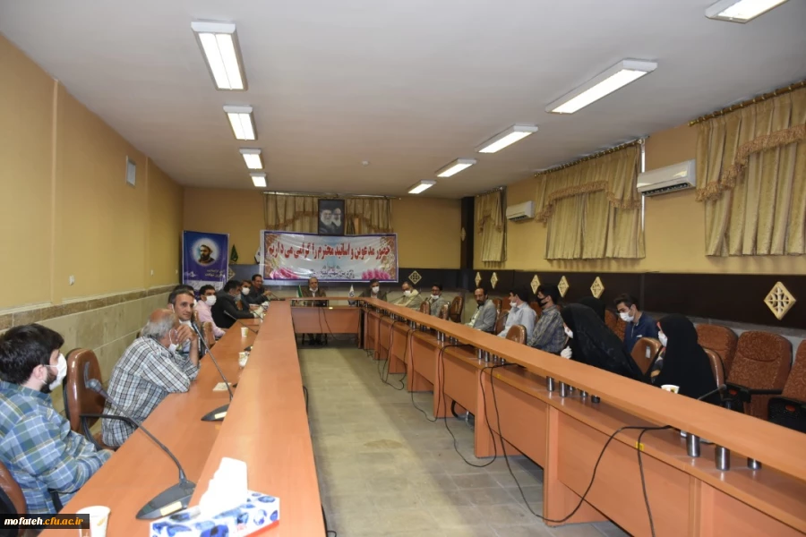 جلسه ای با حضور سرپرست محترم مدیریت استان تهران جناب آقای دکتر بلاغی در پردیس شهید مفتح شهرری برگزار شد. 4