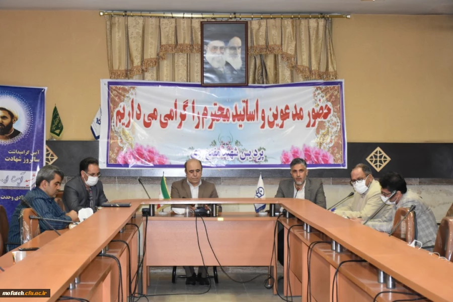 جلسه ای با حضور سرپرست محترم مدیریت استان تهران جناب آقای دکتر بلاغی در پردیس شهید مفتح شهرری برگزار شد. 5