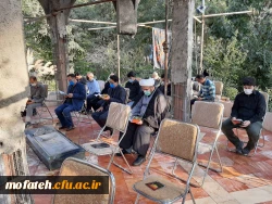 به مناسبت فرا رسیدن ایام سوگواری شهادت سرور و سالار شهیدان، حضرت امام حسین(ع)، برنامه قرائت زیارت عاشورا در جوار مزار شهید گمنام پردیس شهید مفتح شهرری برگزار گردید. 3