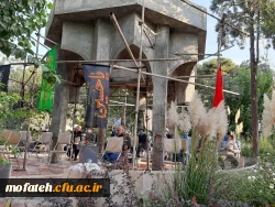 به مناسبت فرا رسیدن ایام سوگواری شهادت سرور و سالار شهیدان، حضرت امام حسین(ع)، برنامه قرائت زیارت عاشورا در جوار مزار شهید گمنام پردیس شهید مفتح شهرری برگزار گردید. 5