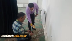 برگزاری آیین غبارروبی نمازخانه بقیه الله الاعظم (عج) به مناسبت دهه تعظیم و تکریم مساجد در آستانه ماه مبارک رمضان 5