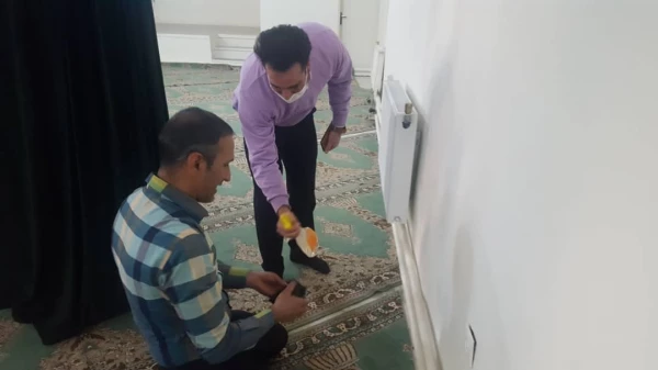 برگزاری آیین غبارروبی نمازخانه بقیه الله الاعظم (عج) به مناسبت دهه تعظیم و تکریم مساجد در آستانه ماه مبارک رمضان 5