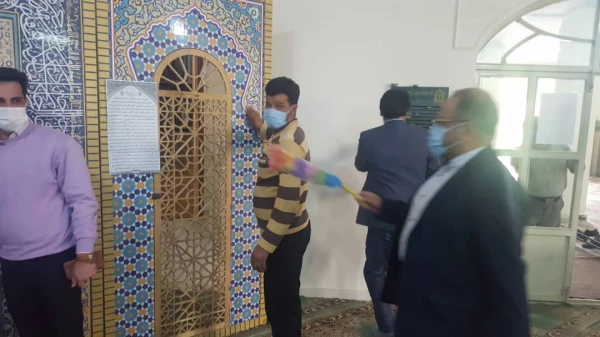 برگزاری آیین غبارروبی نمازخانه بقیه الله الاعظم (عج) به مناسبت دهه تعظیم و تکریم مساجد در آستانه ماه مبارک رمضان 8