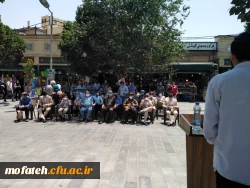 برگزاری تریبون آزاد شهرری با حضور استادان دانشگاه فرهنگیان استان تهران و پردیس شهید مفتح شهرری در خیابان حرم عبدالعظیم الحسنی(ع) 
 2