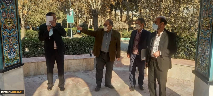 بازدید تیم ارزیابی نظارت سازمان مرکزی از میزان آمادگی پردیس شهید مفتح شهرری در امر بازگشایی پساکرونای دانشگاه فرهنگیان 8