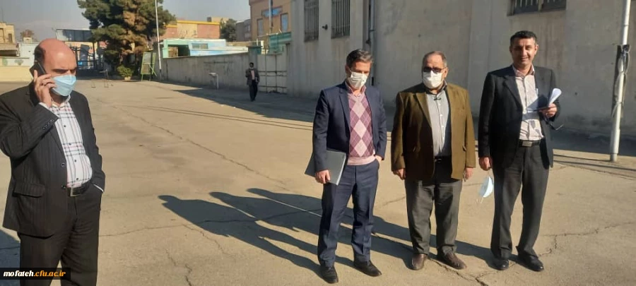 بازدید تیم ارزیابی نظارت سازمان مرکزی از میزان آمادگی پردیس شهید مفتح شهرری در امر بازگشایی پساکرونای دانشگاه فرهنگیان 16