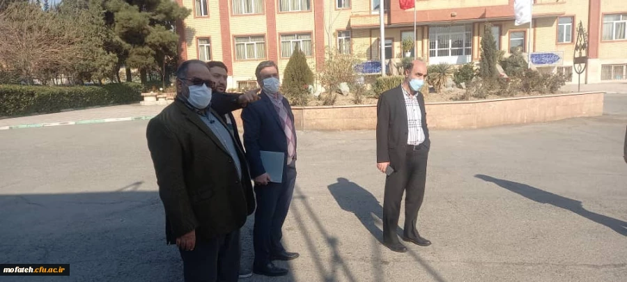 بازدید تیم ارزیابی نظارت سازمان مرکزی از میزان آمادگی پردیس شهید مفتح شهرری در امر بازگشایی پساکرونای دانشگاه فرهنگیان 17