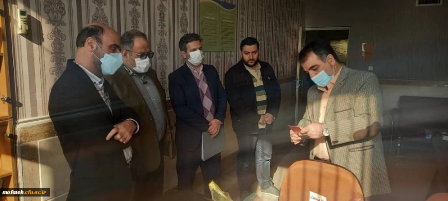 بازدید تیم ارزیابی نظارت سازمان مرکزی از میزان آمادگی پردیس شهید مفتح شهرری در امر بازگشایی پساکرونای دانشگاه فرهنگیان 21