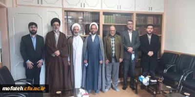 جلسه دیدار امام جمعه محترم شهر ری با مسئولان پردیس شهید مفتح شهر ری