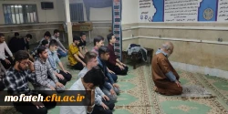 برگزاری نماز مغرب و عشا در نمازخانه خوابگاه دانشجویی پردیس شهید مفتح.