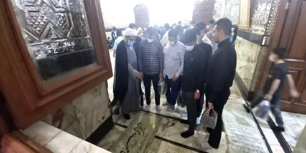 زیارت حرم سیدالکریم با دانشجومعلمان در دومین شب مراسم شب های قدر 