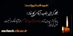 پرواز کبوتر سپید بال آرزو برادر زاده ارجمدتان از آشیانه خاک را تسلیت و شهادتش را تبریک عرض می نماییم 2