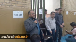 حضور ریاست محترم پردیس جناب آقای دکتر پاک سرشت در سالن برگزاری امتحانات