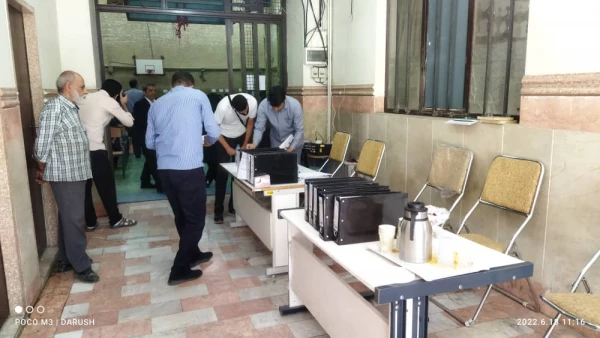 بازدیدسرپرست پردیس، از حوزه های امتحانی سالن ورزشی و  ساختمان آموزشی پردیس شهید مفتح 3