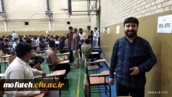 بازدیدسرپرست پردیس، از حوزه های امتحانی سالن ورزشی و  ساختمان آموزشی پردیس شهید مفتح 4