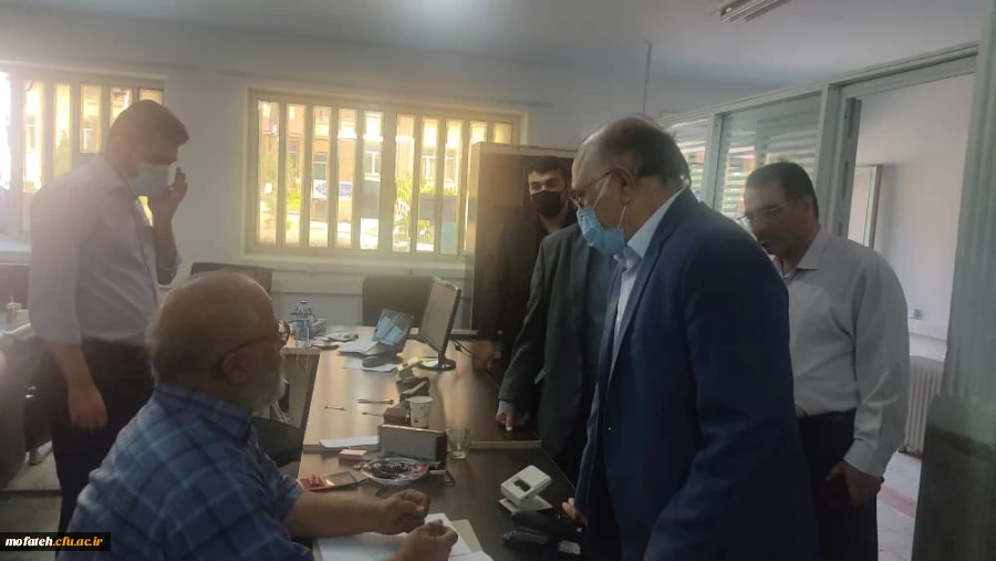 بازدید سرپرست محترم مدیریت امور پردیس های استان تهران از پردیس شهید مفتح 8