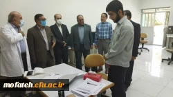  از روند مصاحبه داوطلبان ورود به دانشگاه فرهنگیان و نیز کلاس های مهارت آموزان بازدید کردند. 5