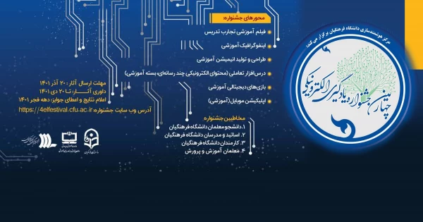 فراخوان جشنواره یادگیری الکترونیکی و تولید محتوا 4