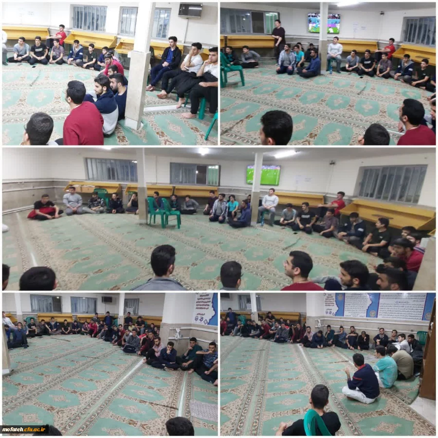نشست صمیمی و بصیرت افزایی کارشناس امور دانشجویی با دانشجومعلمان در خوابگاه پردیس شهید مفتح شهرری قبل از شروع بازی های جام جهانی