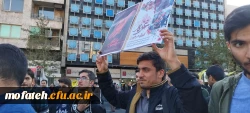 نمایی دیگر از دانشجومعلمان شرکت کننده در مراسم حامیان کودکان شهید در غزه 4