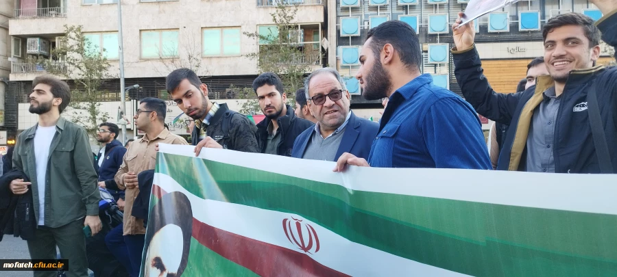 نمایی دیگر از دانشجومعلمان شرکت کننده در مراسم حامیان کودکان شهید در غزه 6