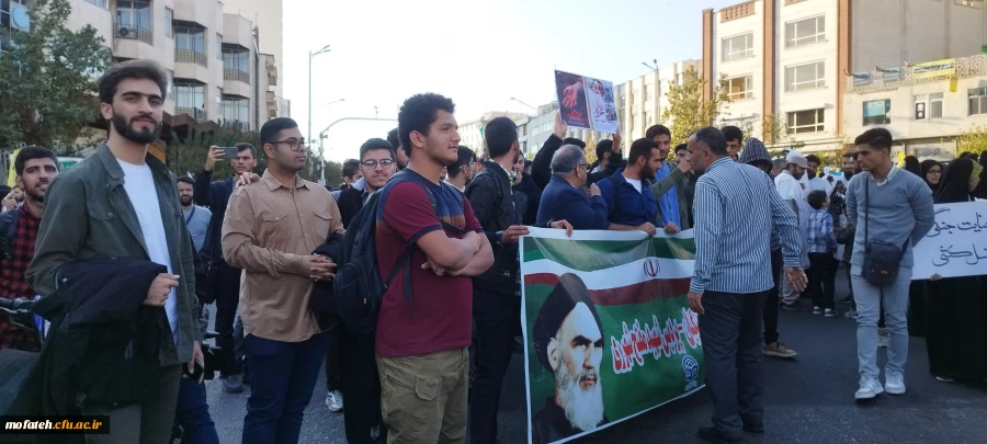 نمایی دیگر از دانشجومعلمان شرکت کننده در مراسم حامیان کودکان شهید در غزه 9