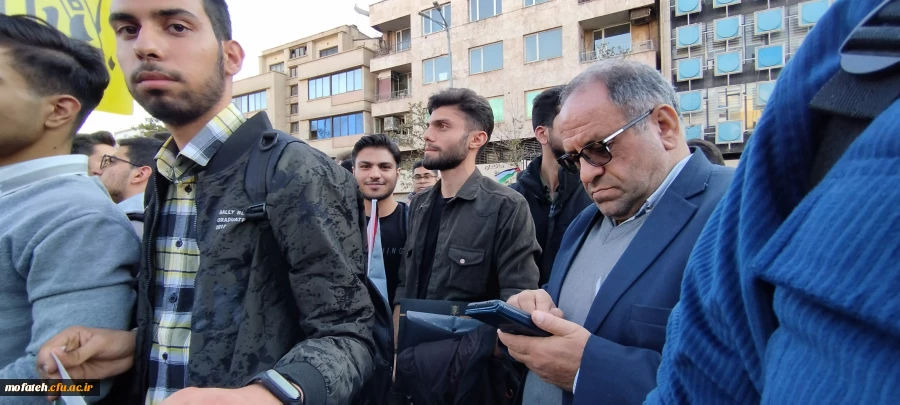 نمایی دیگر از دانشجومعلمان شرکت کننده در مراسم حامیان کودکان شهید در غزه 18