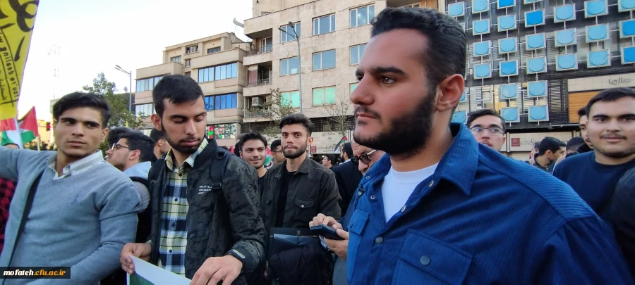 نمایی دیگر از دانشجومعلمان شرکت کننده در مراسم حامیان کودکان شهید در غزه 19