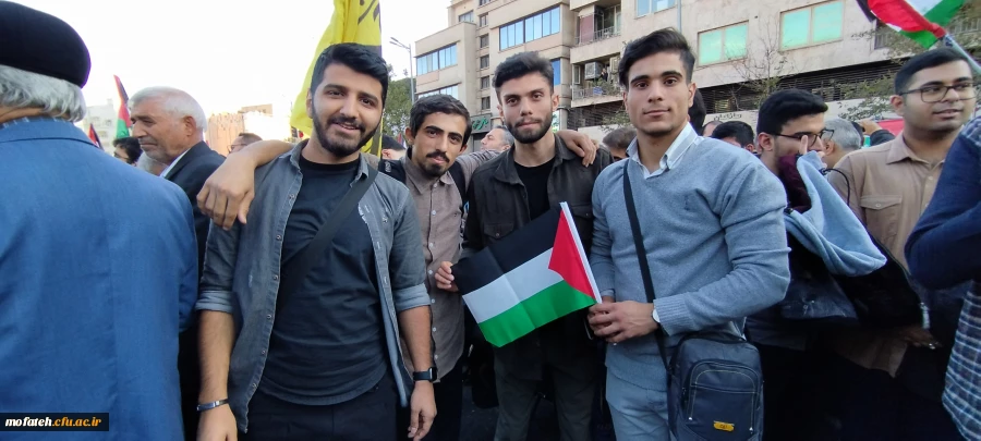 نمایی دیگر از دانشجومعلمان شرکت کننده در مراسم حامیان کودکان شهید در غزه 20