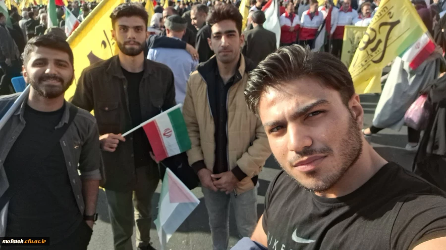 نمایی دیگر از دانشجومعلمان شرکت کننده در مراسم حامیان کودکان شهید در غزه 23