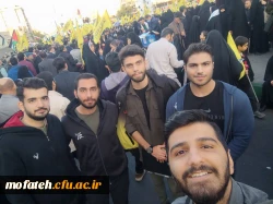 نمایی دیگر از دانشجومعلمان شرکت کننده در مراسم حامیان کودکان شهید در غزه 26