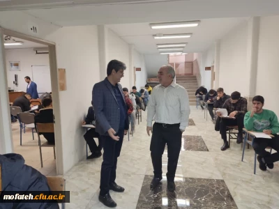 بازدید تیم ارزیاب آموزشی از روند برگزاری آزمون های دانشجومعلمان پردیس شهید مفتح شهرری