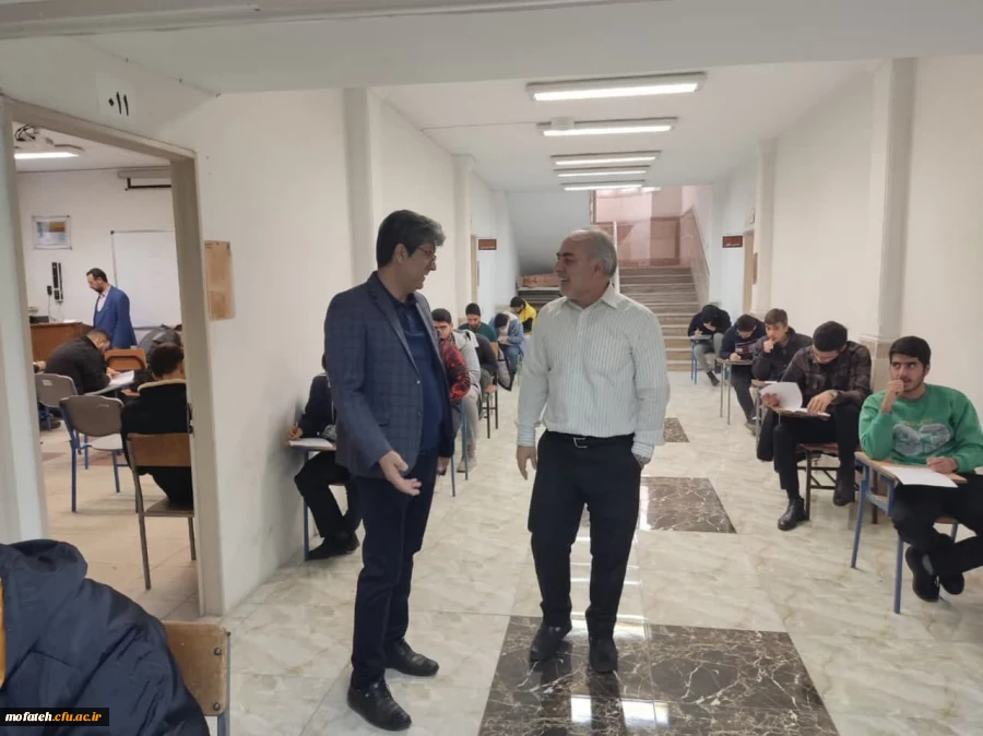 بازدید تیم ارزیاب آموزشی از روند برگزاری آزمون های دانشجومعلمان پردیس شهید مفتح شهرری 2