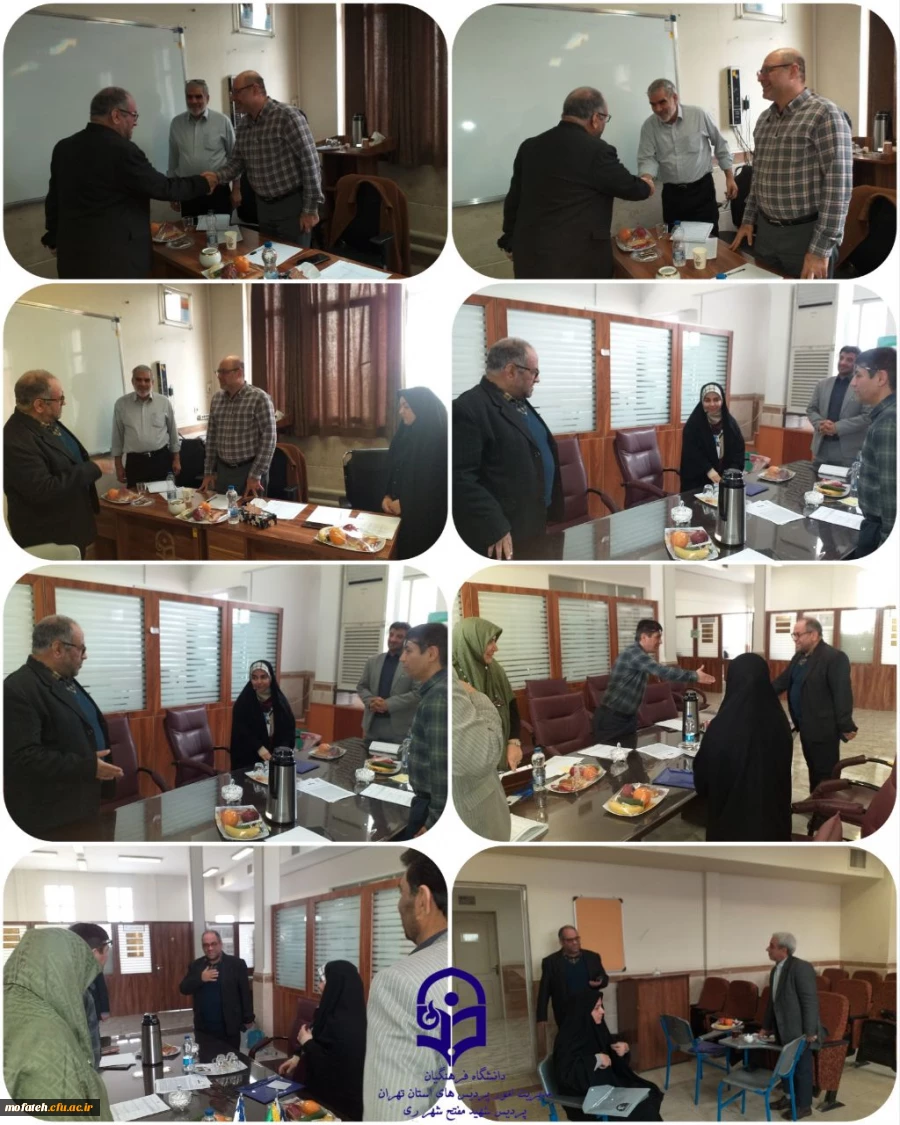 بازدید سرپرست محترم پردیس جناب آقای دکتر پاک سرشت از روند  سومین روز برگزاری ارزیابی استخدامی دانشگاه فرهنگیان  در پردیس شهید مفتح شهر ری 2