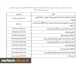 اطلاعیه مخصوص مهارت آموزان محترم 2