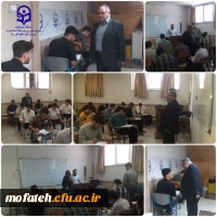 بازدید سرپرست پردیس شهید مفتح شهرری از  روند برگزاری آزمون پایان ترم در هفته دوم