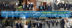 بازدید دکتر برزویی، رییس دانشگاه فرهنگیان از فضاهای آموزشی، امکانات و سراهای دانشجویی پردیس شهید مفتح شهر ری همزمان با بازدید از روند برگزاری آزمون اصلح (ویژه مهارت آموزان ماده 28، سری هشتم، نهم، دهم وجاماندگان سنوات قبل)