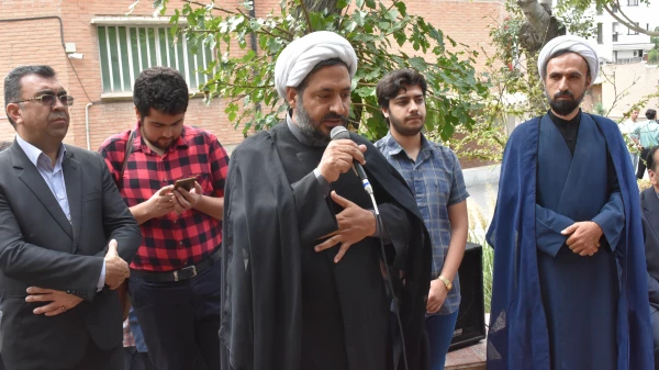 برگزاری تجمع و راهپیمایی در محکومیت ترور شهید سید حسن نصرالله و شهدای جبهه مقاومت در پردیس شهید مفتح شهر ری 11