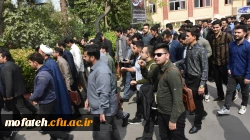 برگزاری تجمع و راهپیمایی در محکومیت ترور شهید سید حسن نصرالله و شهدای جبهه مقاومت در پردیس شهید مفتح شهر ری 13