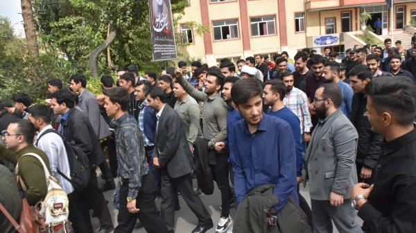 برگزاری تجمع و راهپیمایی در محکومیت ترور شهید سید حسن نصرالله و شهدای جبهه مقاومت در پردیس شهید مفتح شهر ری 14