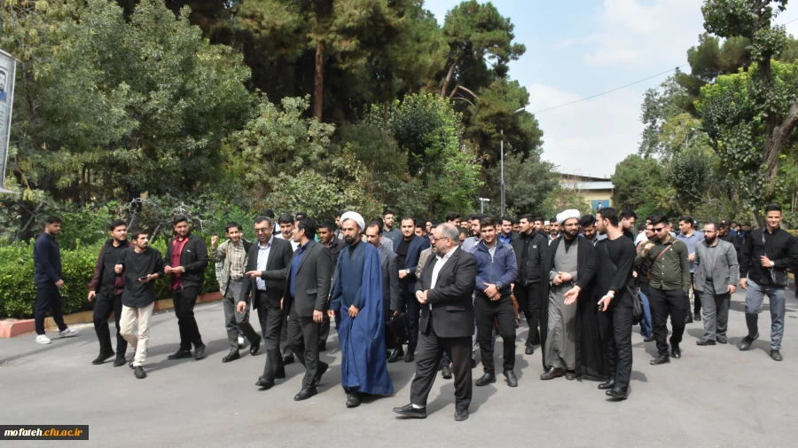 برگزاری تجمع و راهپیمایی در محکومیت ترور شهید سید حسن نصرالله و شهدای جبهه مقاومت در پردیس شهید مفتح شهر ری 15