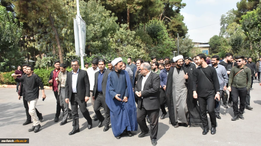 برگزاری تجمع و راهپیمایی در محکومیت ترور شهید سید حسن نصرالله و شهدای جبهه مقاومت در پردیس شهید مفتح شهر ری 16