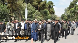 برگزاری تجمع و راهپیمایی در محکومیت ترور شهید سید حسن نصرالله و شهدای جبهه مقاومت در پردیس شهید مفتح شهر ری 17