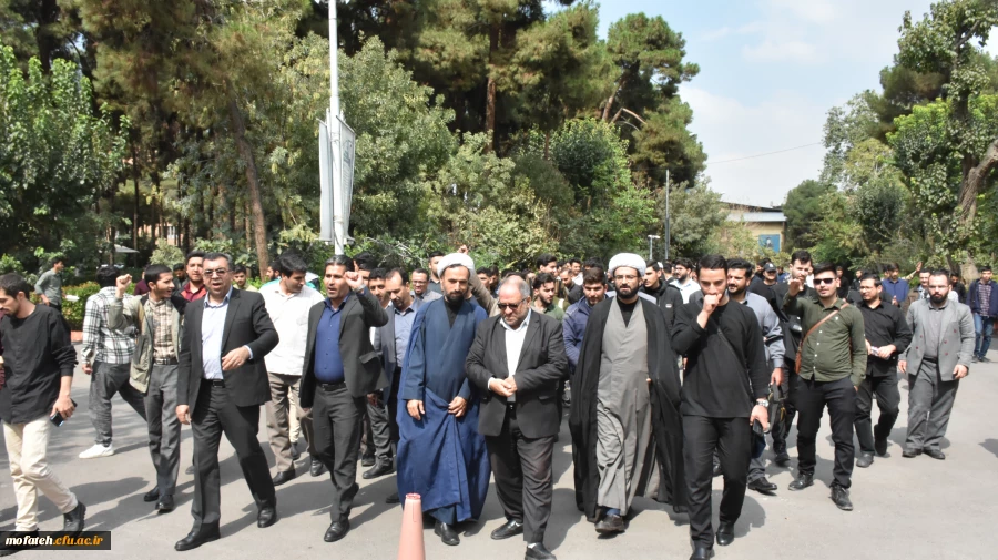 برگزاری تجمع و راهپیمایی در محکومیت ترور شهید سید حسن نصرالله و شهدای جبهه مقاومت در پردیس شهید مفتح شهر ری 17