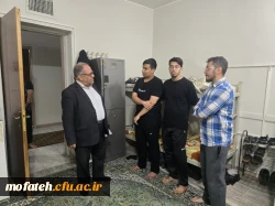 بازدید سرزده دکتر پاک سرشت؛ سرپرست پردیس شهید مفتح از سراهای دانشجویی و گفت و گو با دانشجو معلمان 7