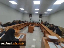 برگزاری اولین جلسه شورای استادان پردیس شهید مفتح شهرری در سال تحصیلی جدید 2