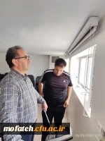 سنجش سلامت همکاران با دستگاه InBody توسط استاد کمالوند به مناسب هفته گرامیداشت معلم 2