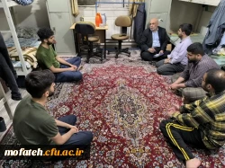 نشست صمیمی معاونت توسعه منابع و امور دانشجویی پردیس شهید مفتح با دانشجویان ساکن خوابگاه 3
